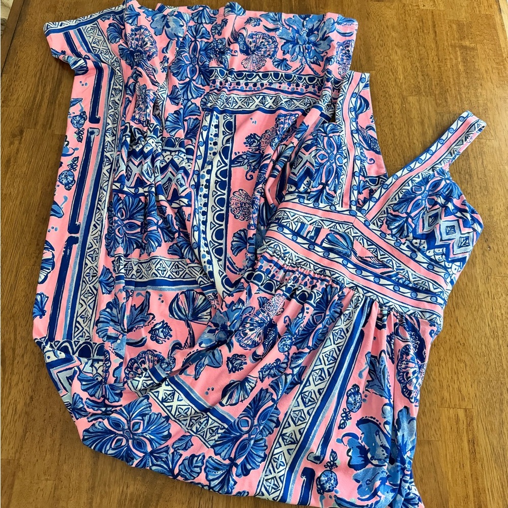 NWT Lilly Pulitzer Taryn Maxi Dress SZ XXS Melon Fig Ginger Jar - Picture 4 of 16